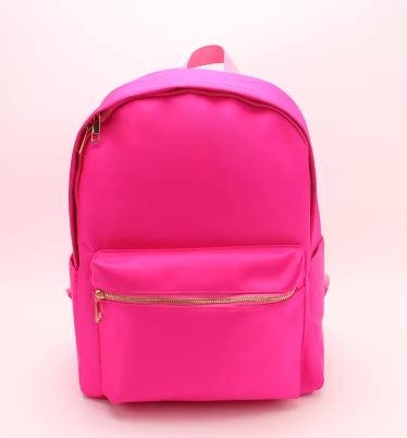 Bright pink backpack best sale