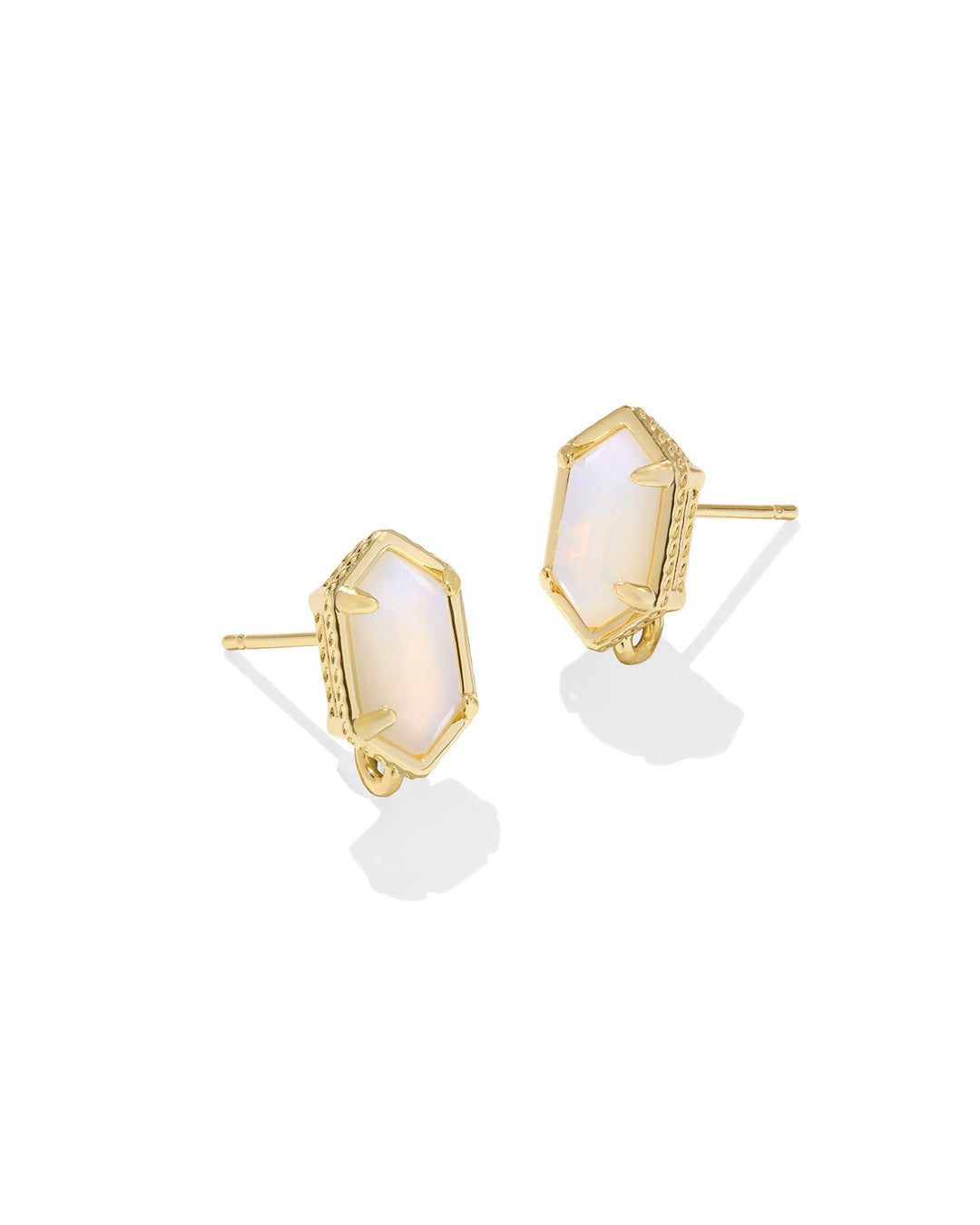 Hallie Gold Convertible Drop Earrings, Opalite Illusion