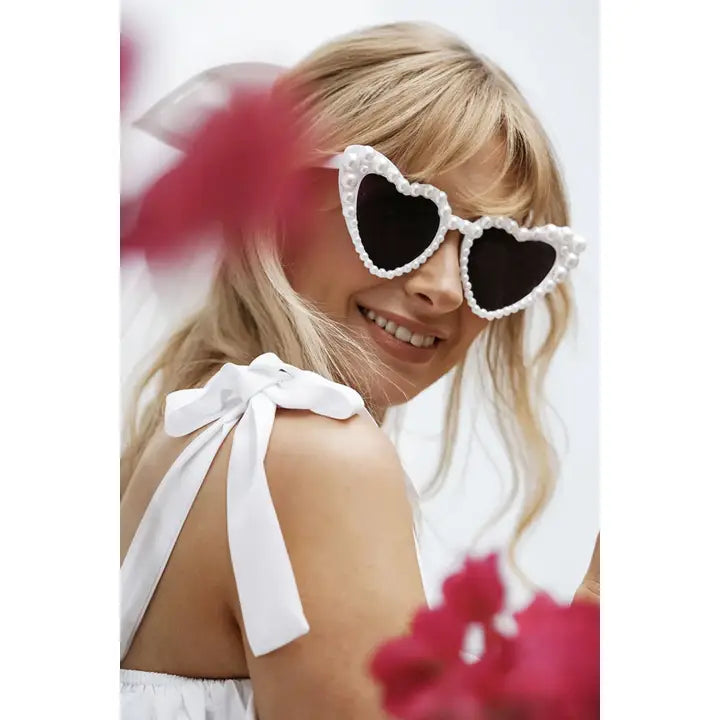 Pearl Bride Heart Sunglasses