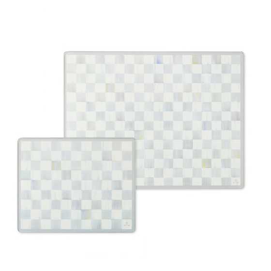 Sterling Check Glass Cutting Board (Set of 2)