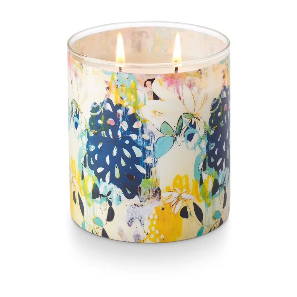 Artist Glass Candle, Gardenia