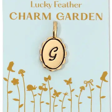 Charm Garden Scalloped Initial Charm