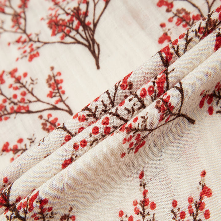 Organic Cotton Swaddle, Winterberry