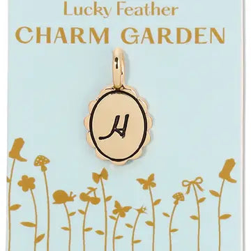 Charm Garden Scalloped Initial Charm