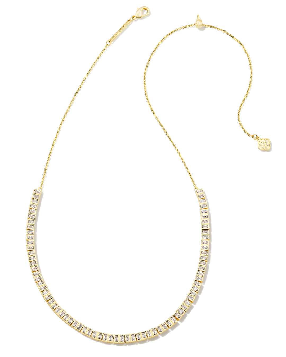 Gracie Gold Tennis Necklace, White CZ