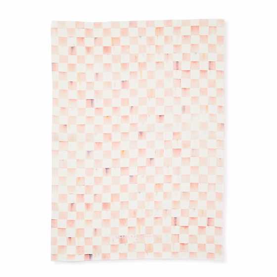 Rosy Check Dish Towel