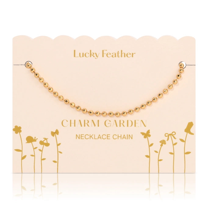 Charm Garden Necklace Chain, Gold