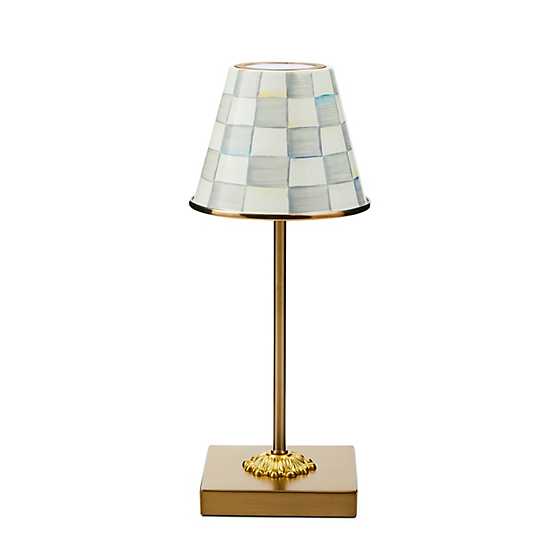 Sterling Check LED Rechargable Cafe Table Lamp