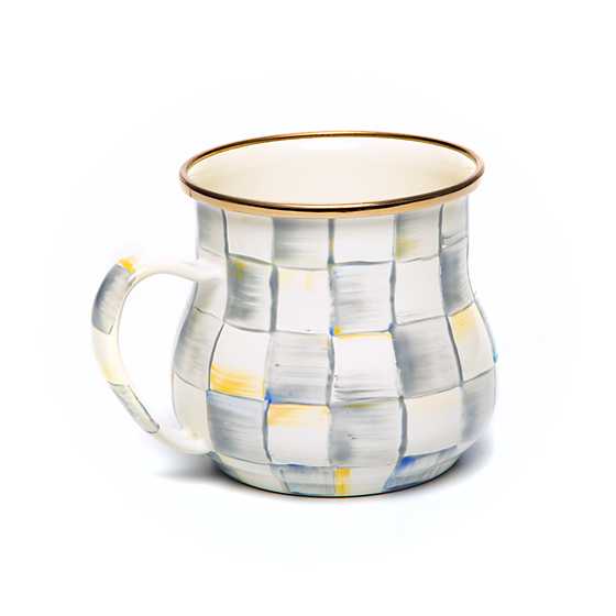 Sterling Check Enamel Mug