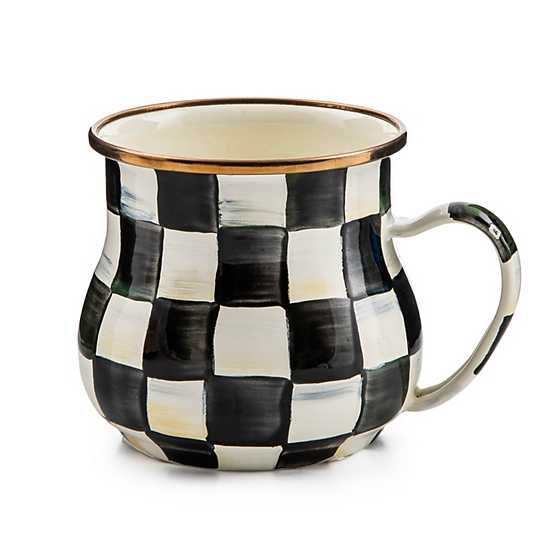 Courtly Check Enamel Mug