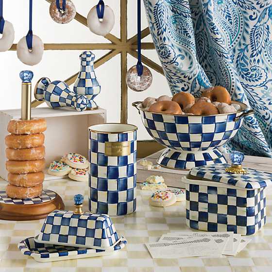 Royal Check Utensil Holder