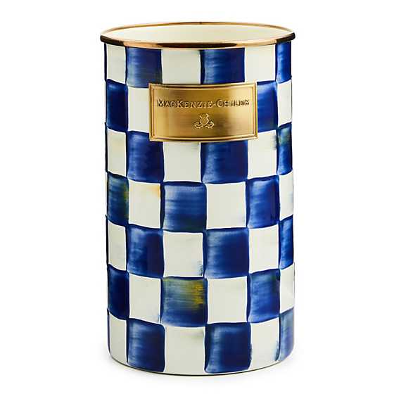 Royal Check Utensil Holder