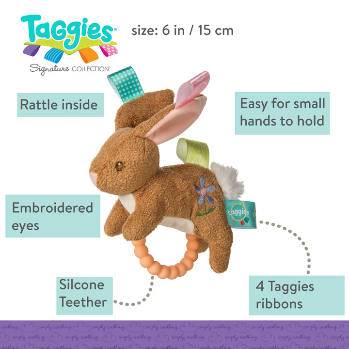 Taggies Harmony Bunny Teether Rattle