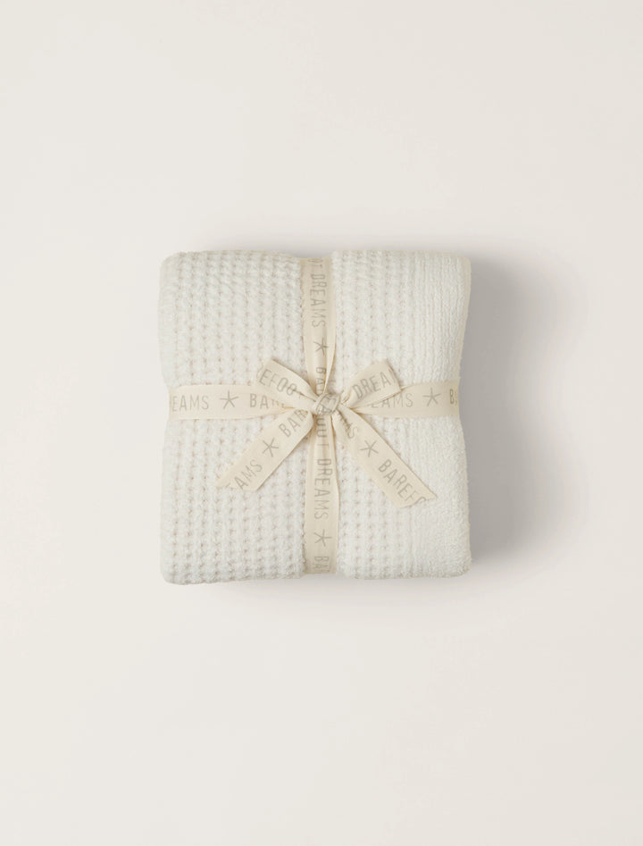 CozyChic Waffle Throw, Cream