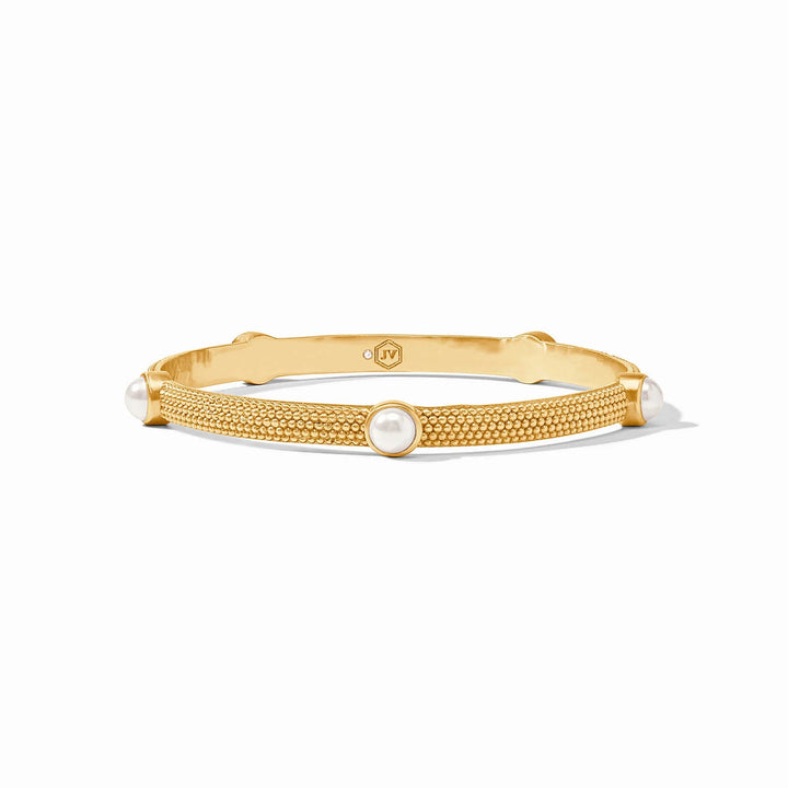 Cabochon Bangle, Pearl