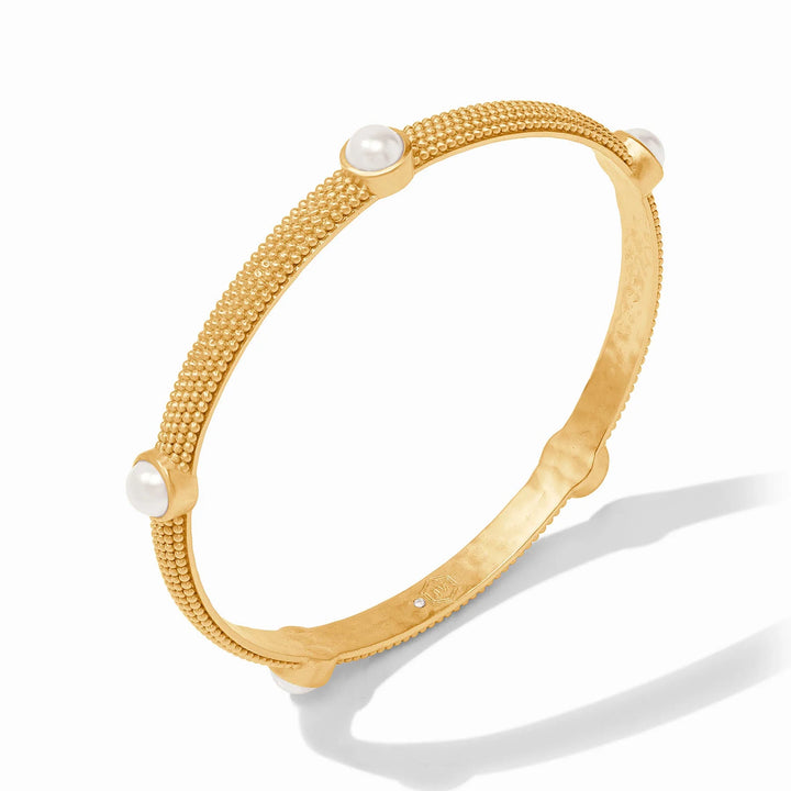 Cabochon Bangle, Pearl