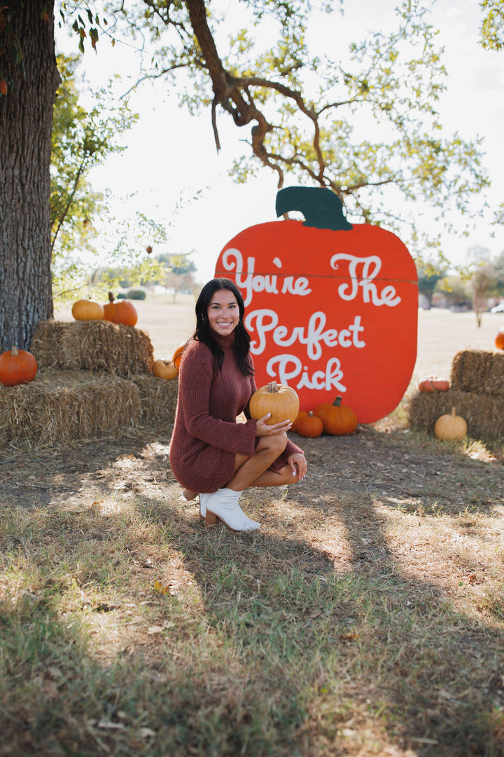 Abbie Sweater Dress, Baked Apple