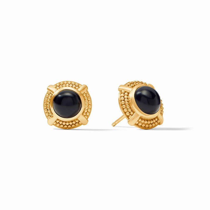 Cabochon Stud, Obsidian Black