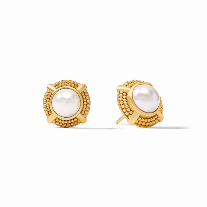 Cabochon Stud, Pearl