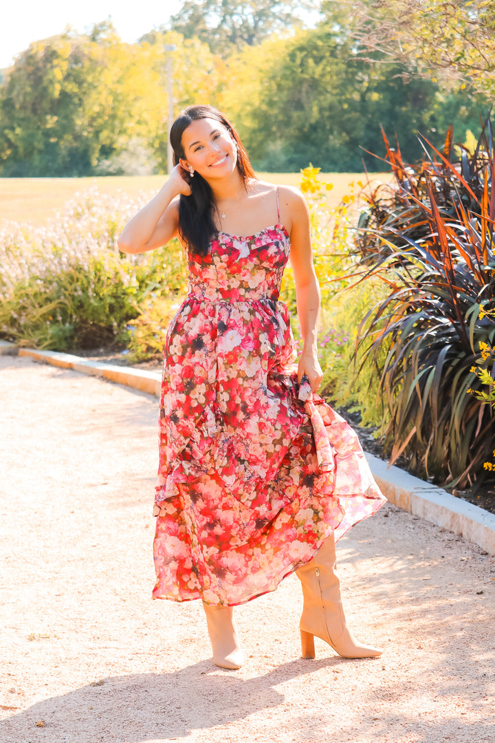 Young Love Floral Maxi Dress