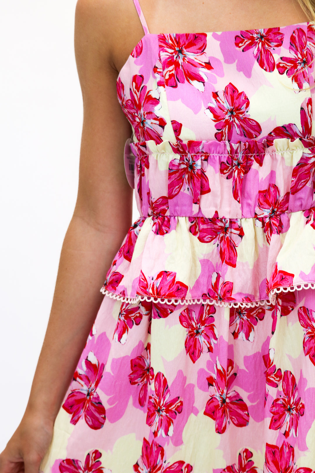 Floral Frenzy Tiered Dress