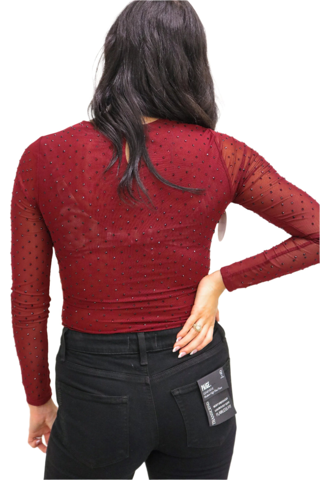 Ancira Bodysuit, Maroon