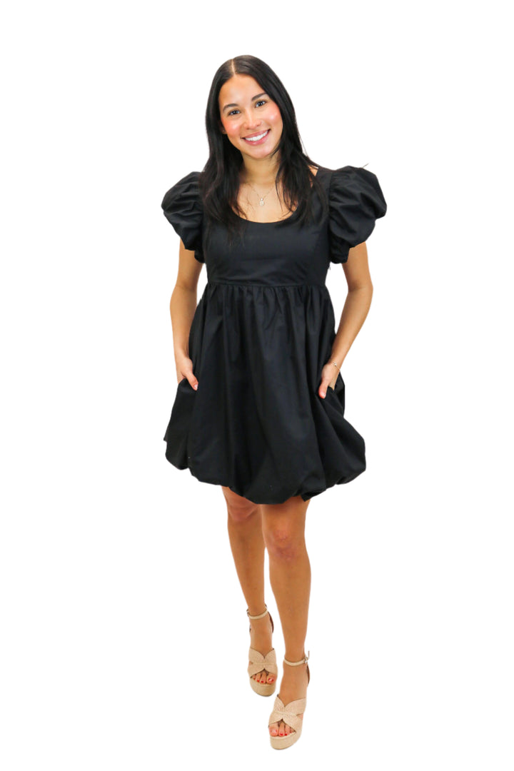 Something Good Bubble Dress, Black