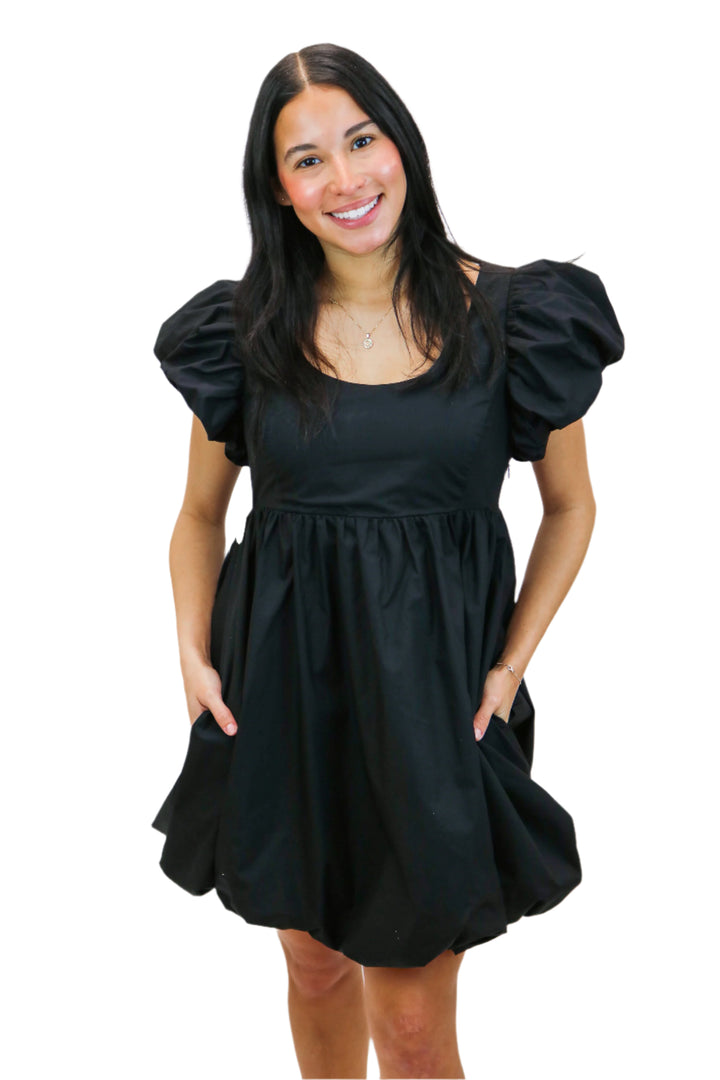 Something Good Bubble Dress, Black