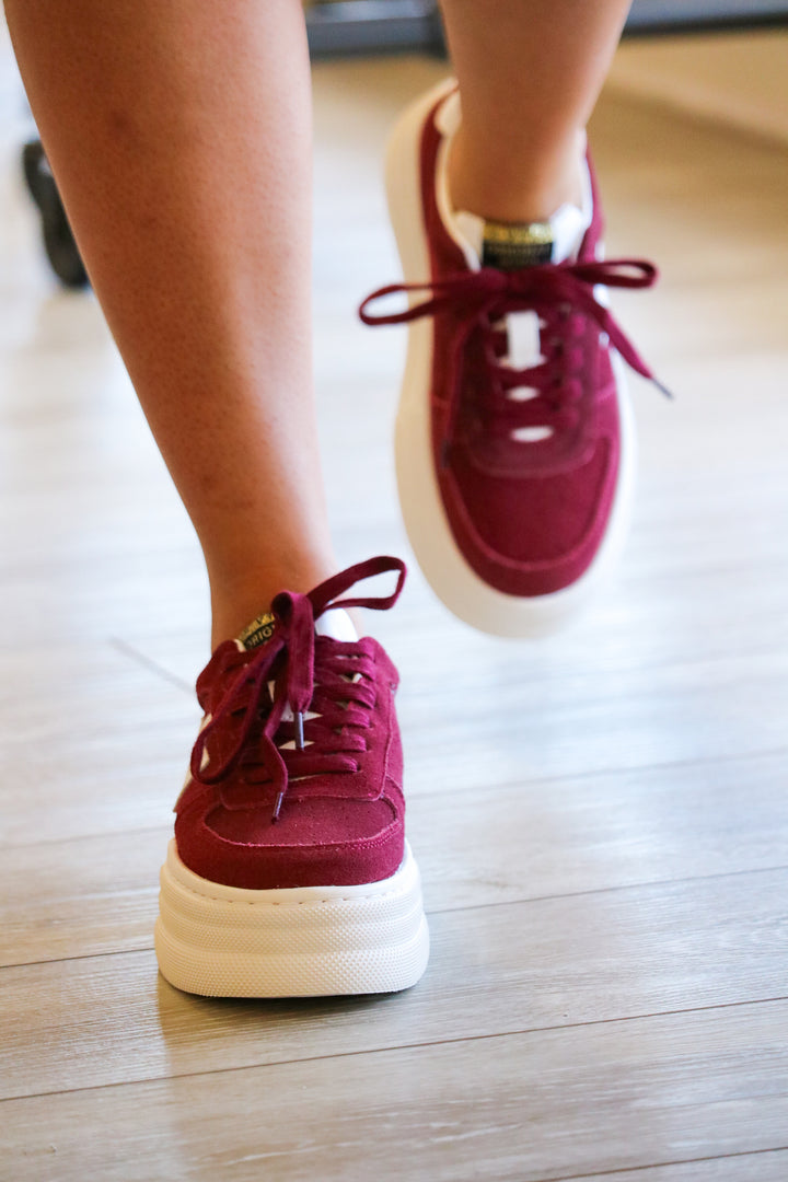 Hunter Sneaker, Maroon