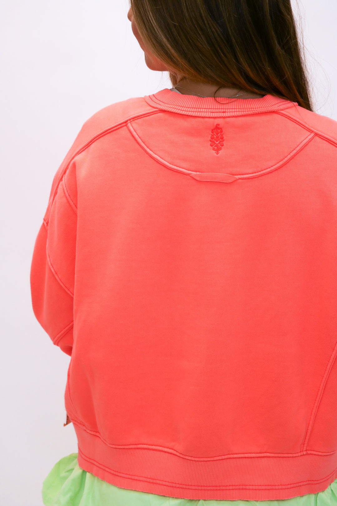 Intercept Pullover, Neon Coral