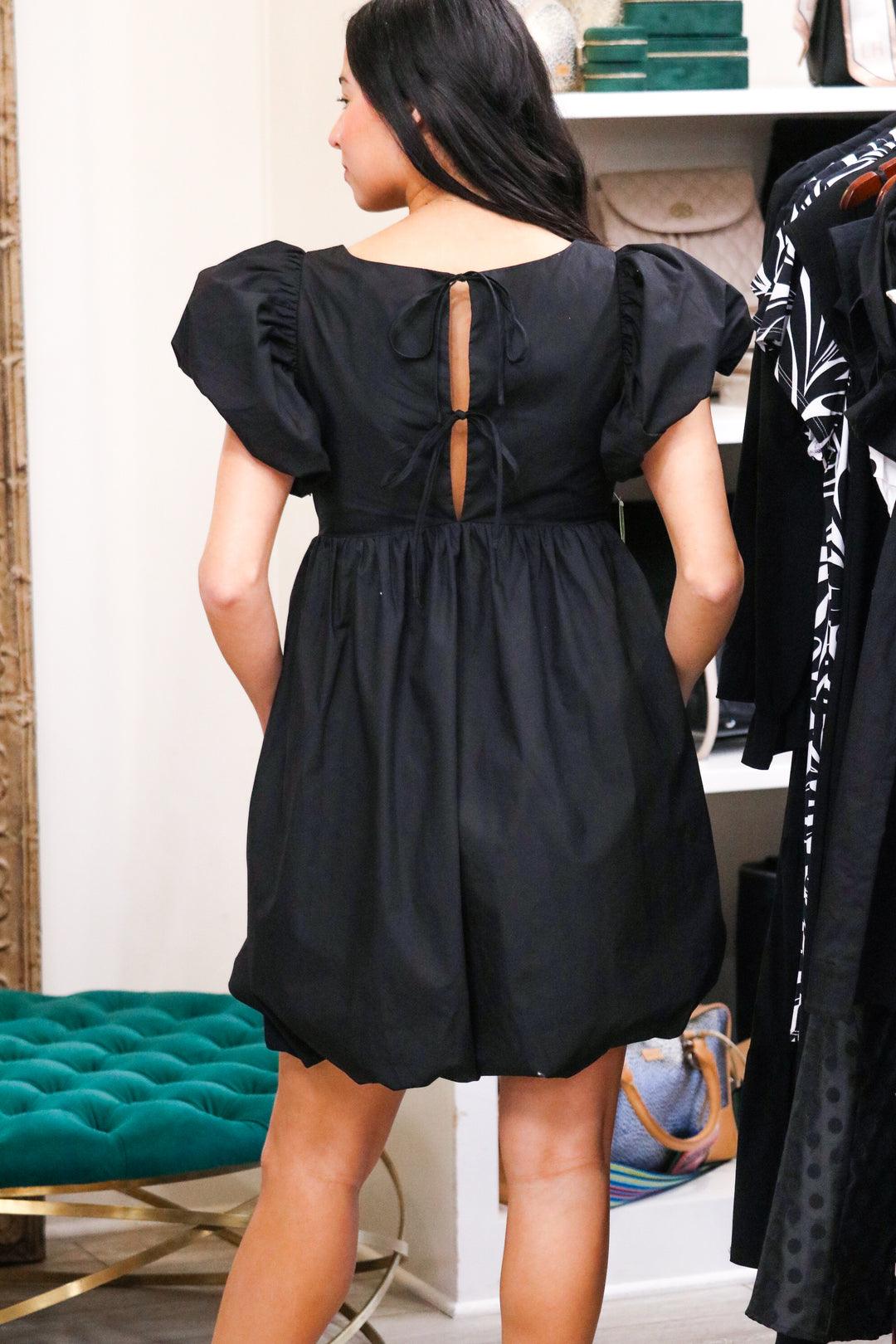 Something Good Bubble Dress, Black