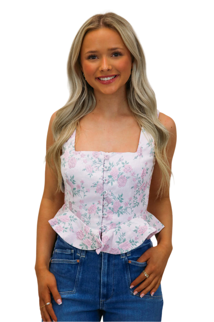 Fairytale Garden Top, Pink