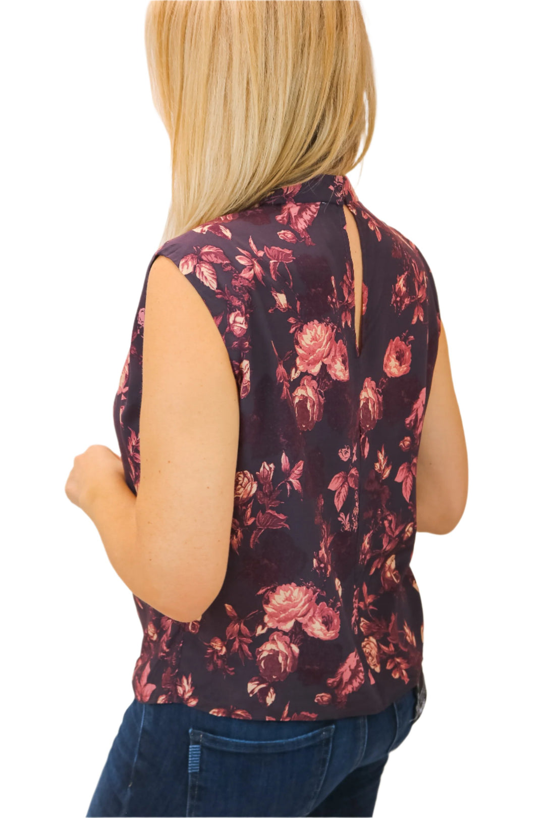 Searching For Love Mock Neck Floral Top