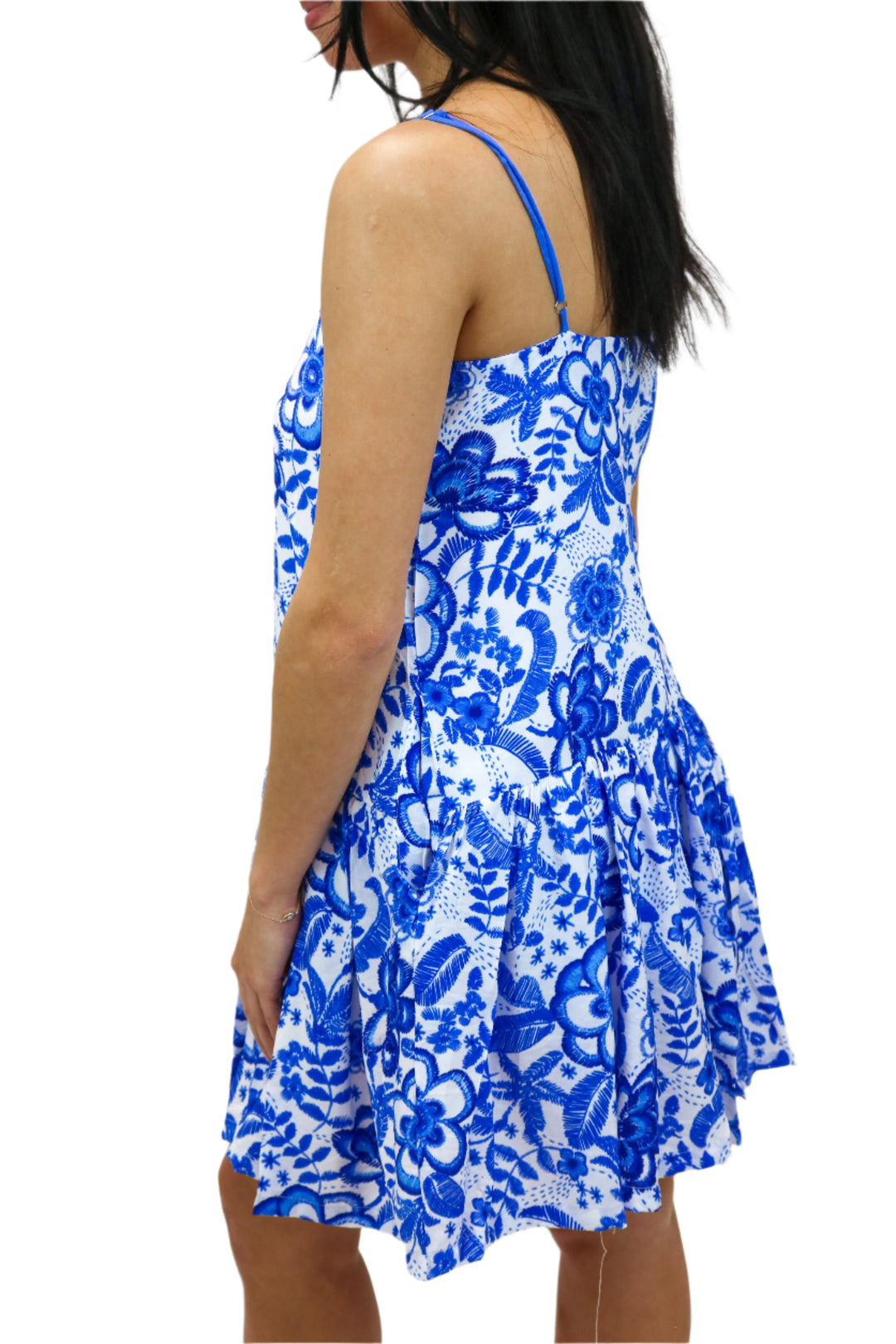 Seaside Floral Dress, Blue