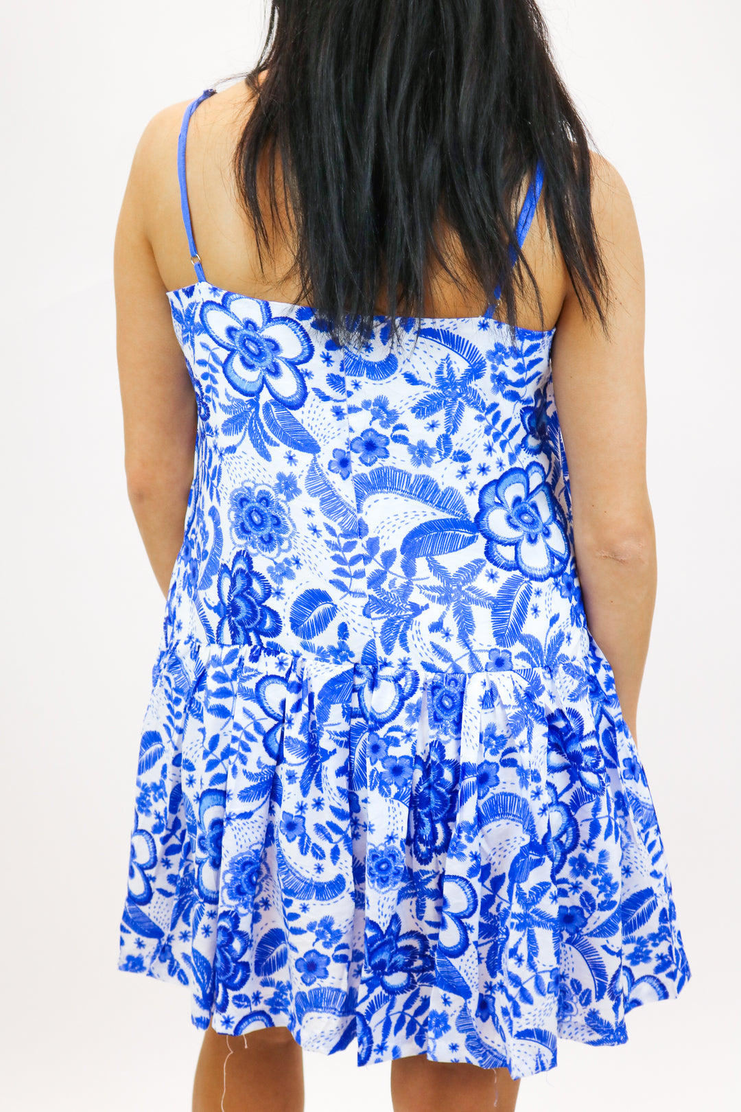 Seaside Floral Dress, Blue