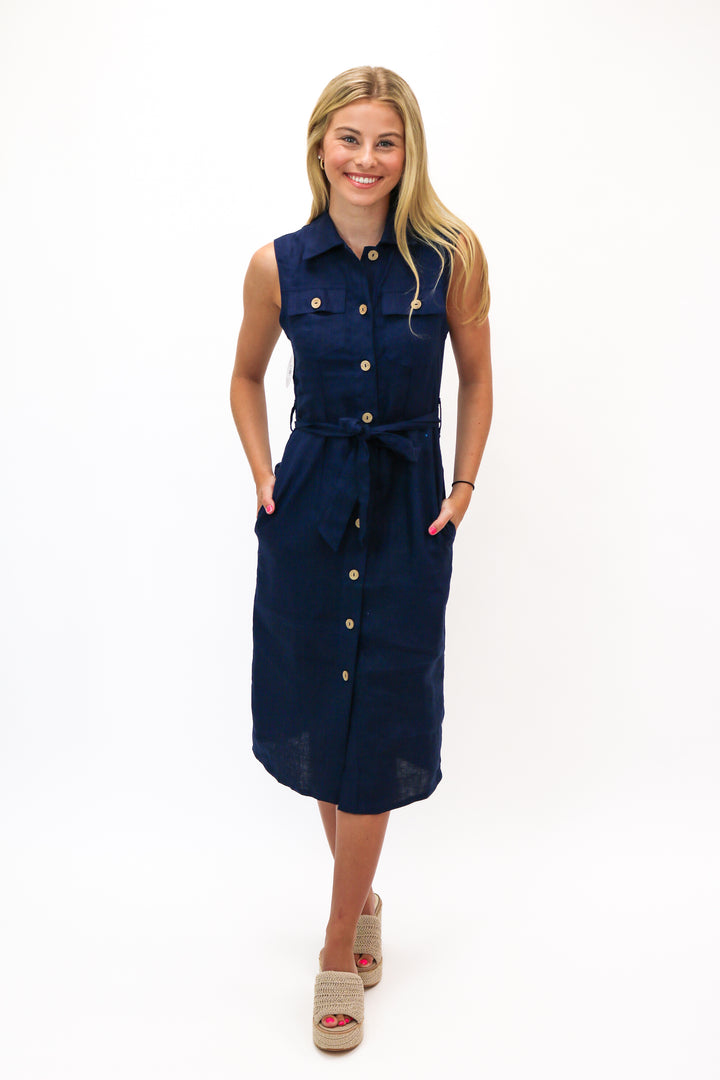 With Love Dress, Navy