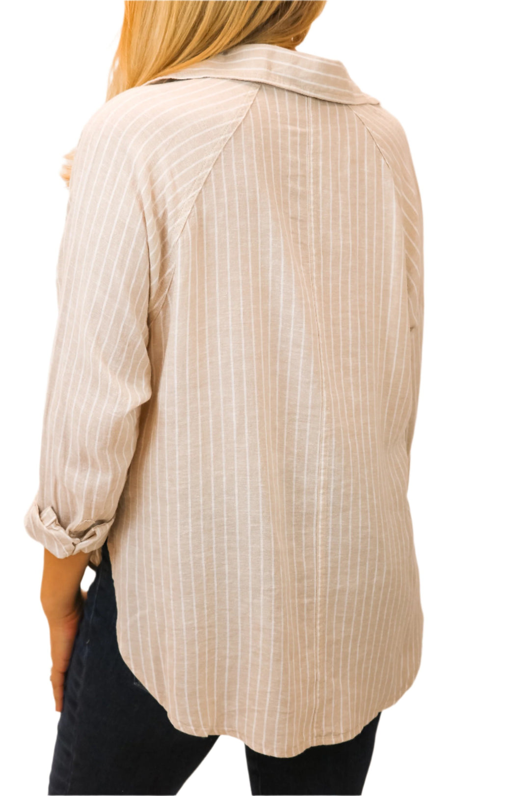 The Perfect Linen Top, Putty