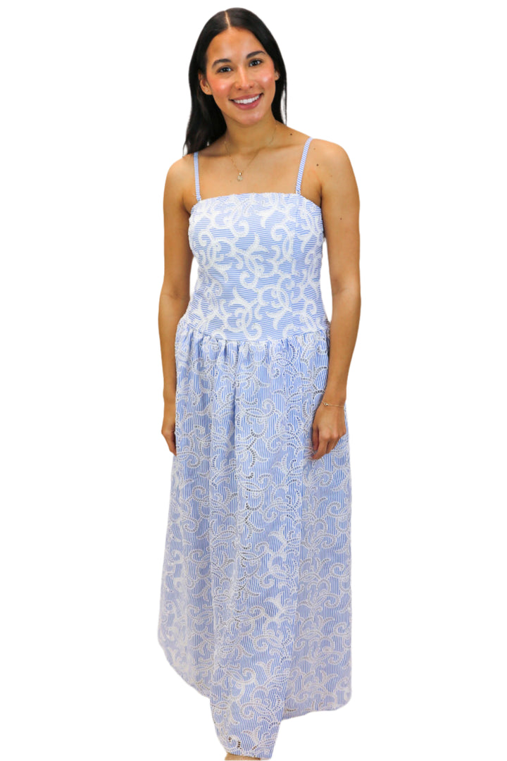 Jet To Athens Maxi Dress, Blue