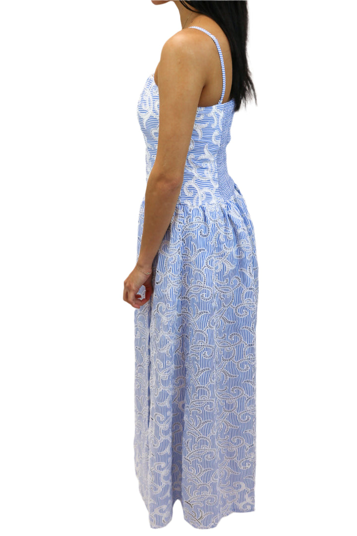 Jet To Athens Maxi Dress, Blue