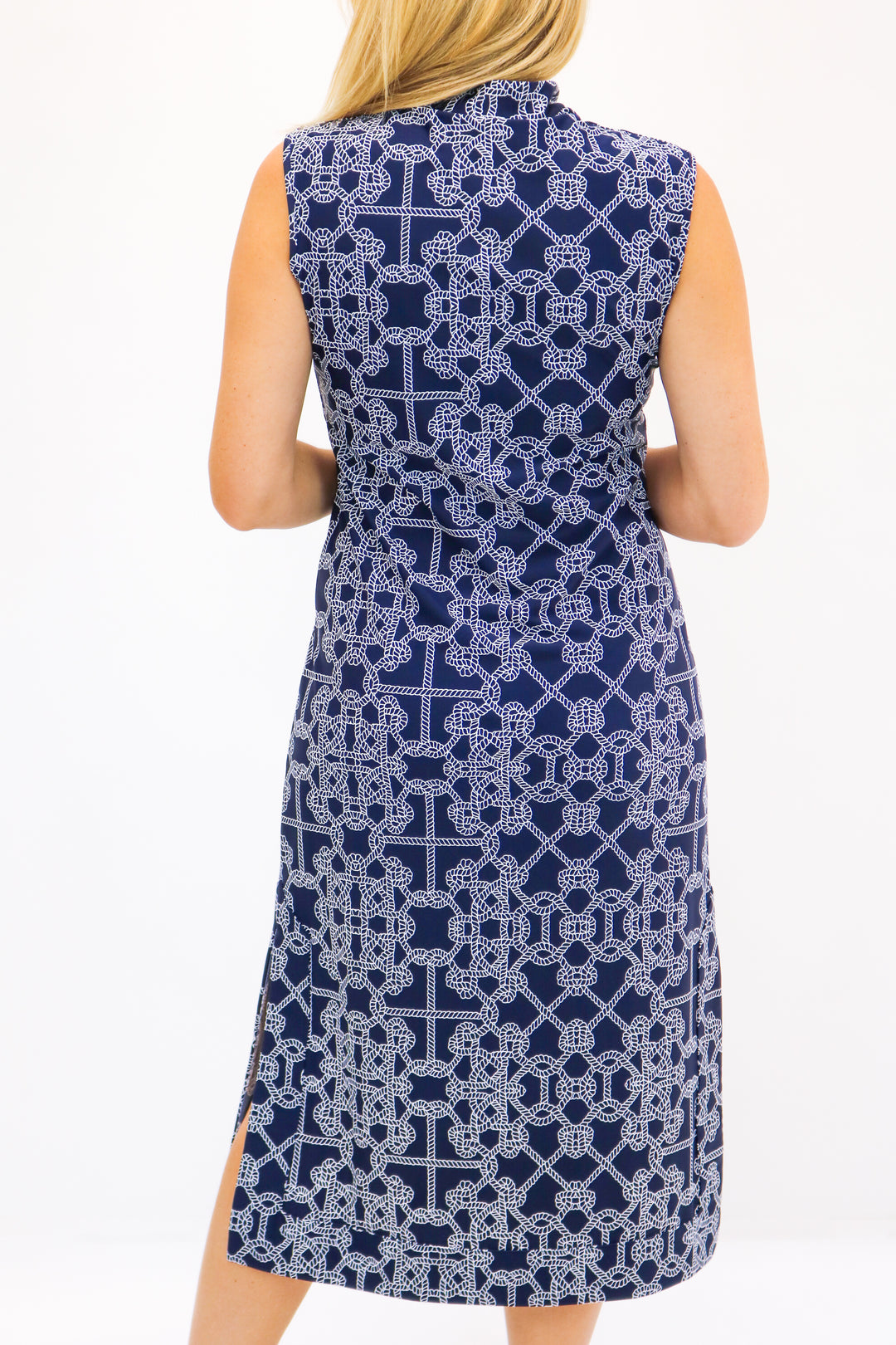 Kristen Maxi Dress, Lattice Ropes Navy