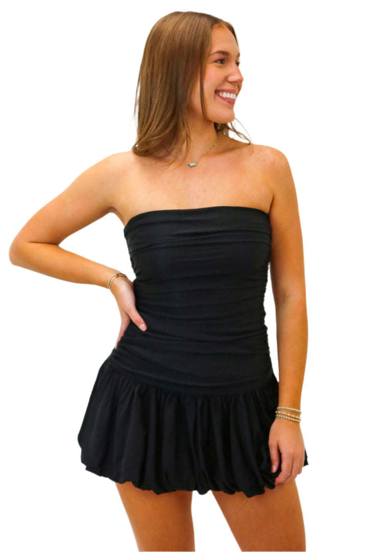 Out All Night Tube Dress, Black