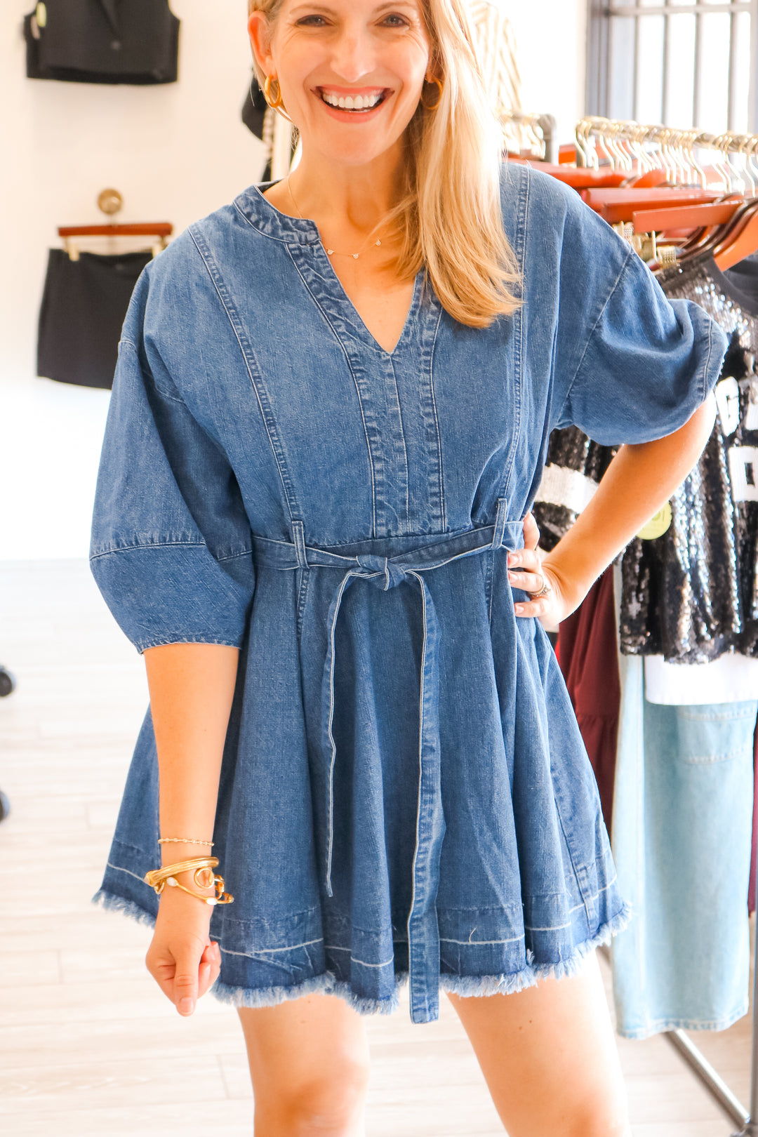 Denim Skies Dress, Denim