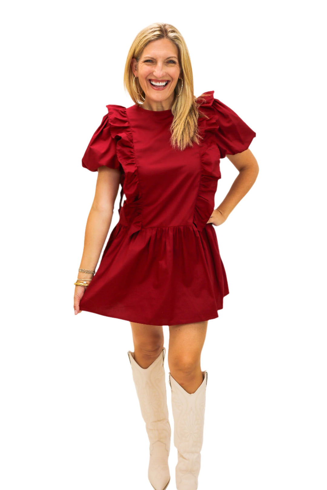 Rush The Field Dress, Maroon