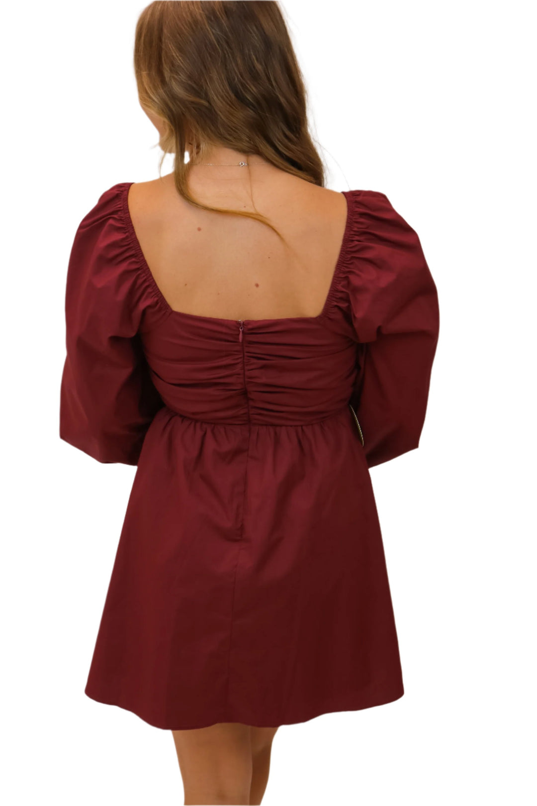 Winning Ticket Bow Mini Dress, Maroon