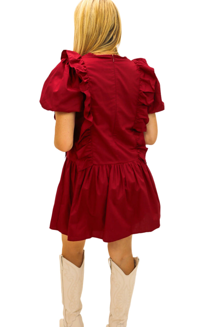 Rush The Field Dress, Maroon