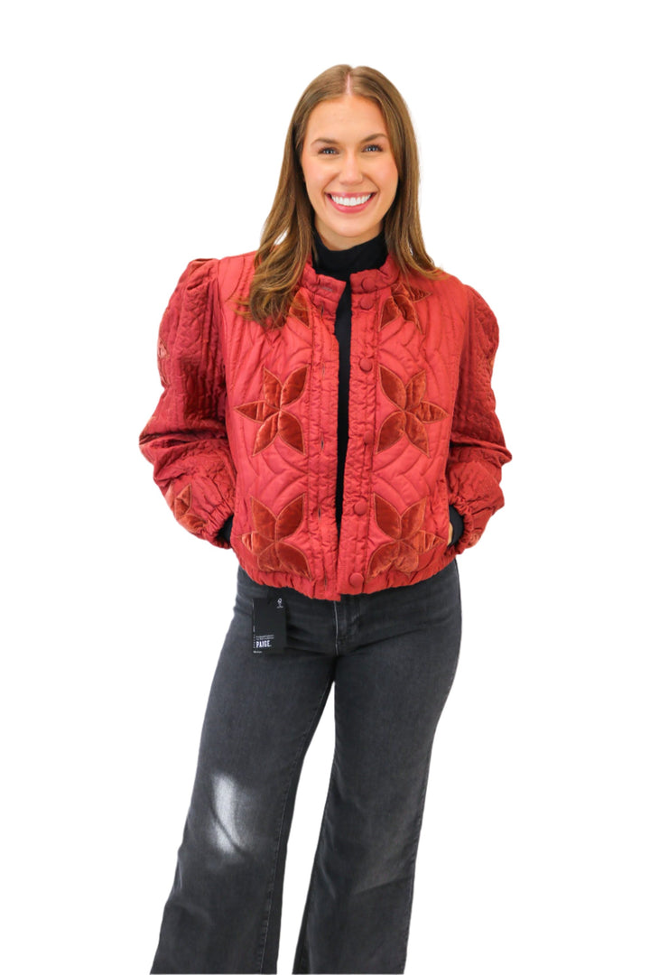 Quinn Quilted Jacket, Marsala