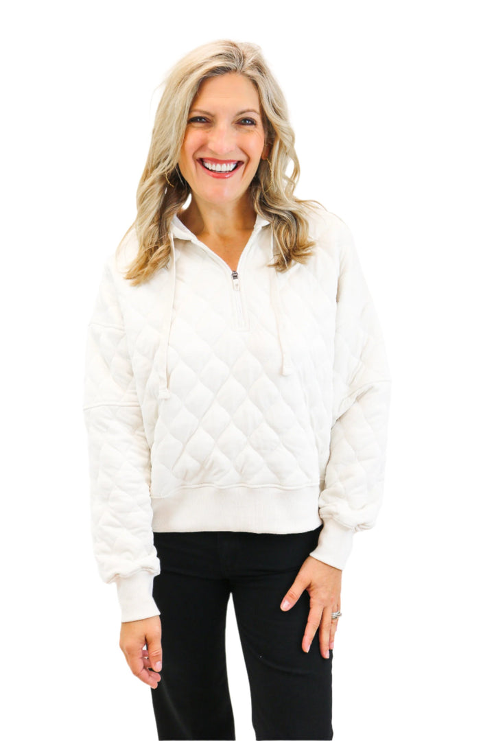 Next Level Quilted Zip Jacket