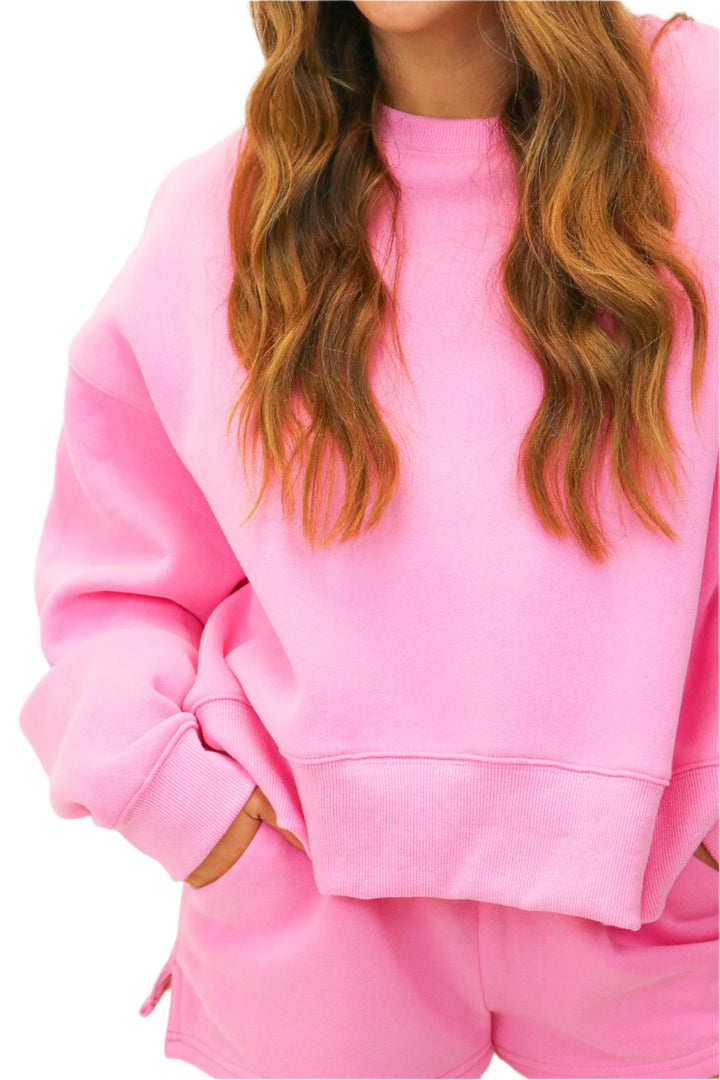 Take A Break Sweatshirt, Hot Pink