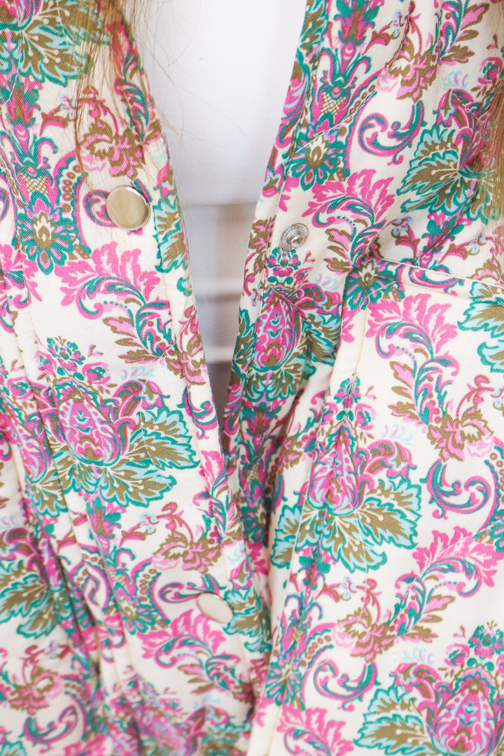 You Enchant Me Pink Floral Quilted Jacket