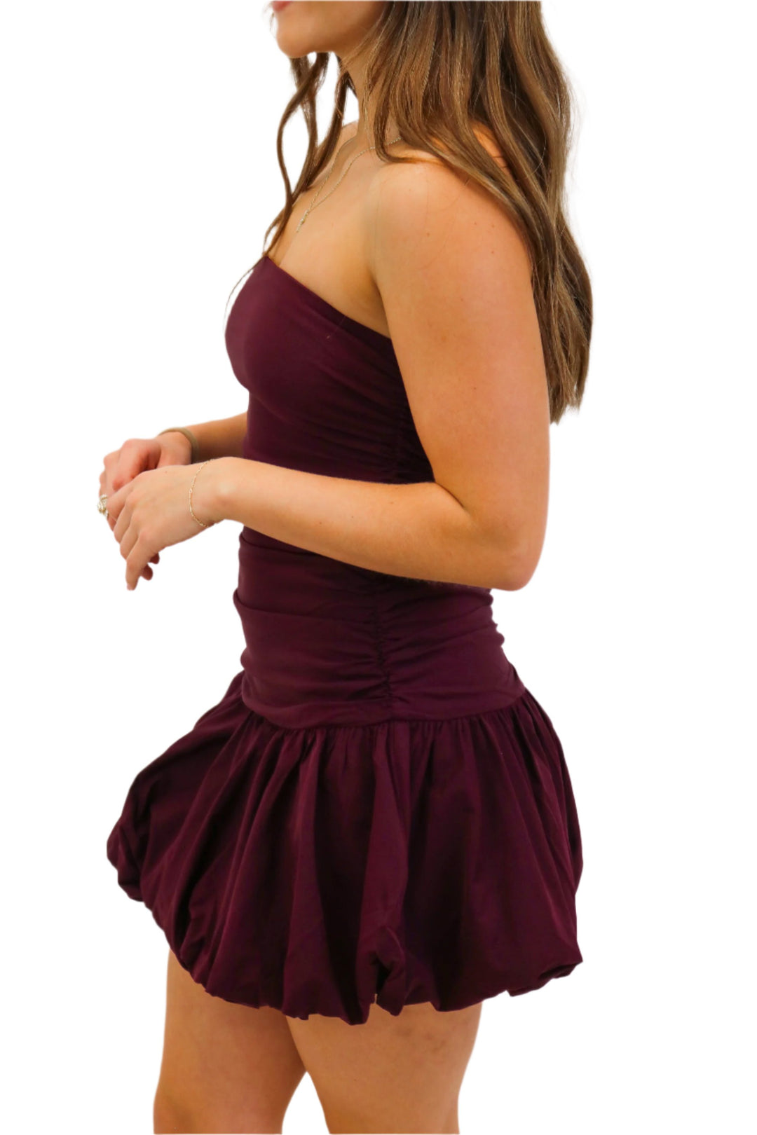 Out All Night Tube Dress, Maroon